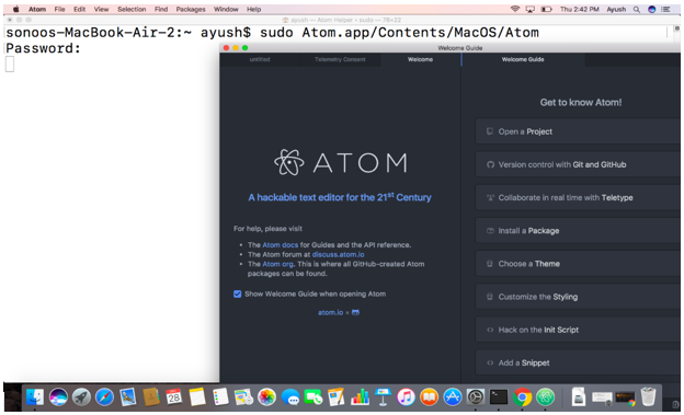 install atom for mac